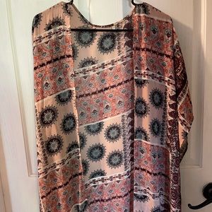 Vanity pink chiffon cover up